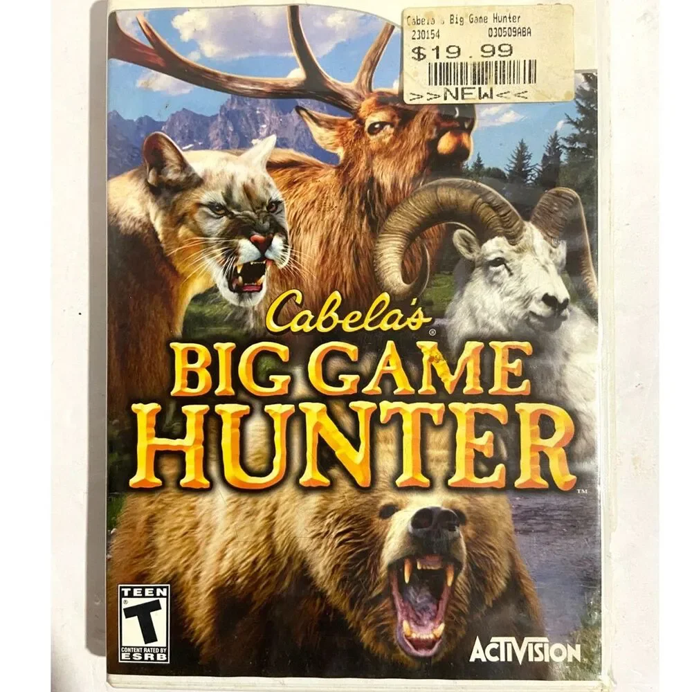 Cabelas BigGame Hunter Wii w/ CASE!